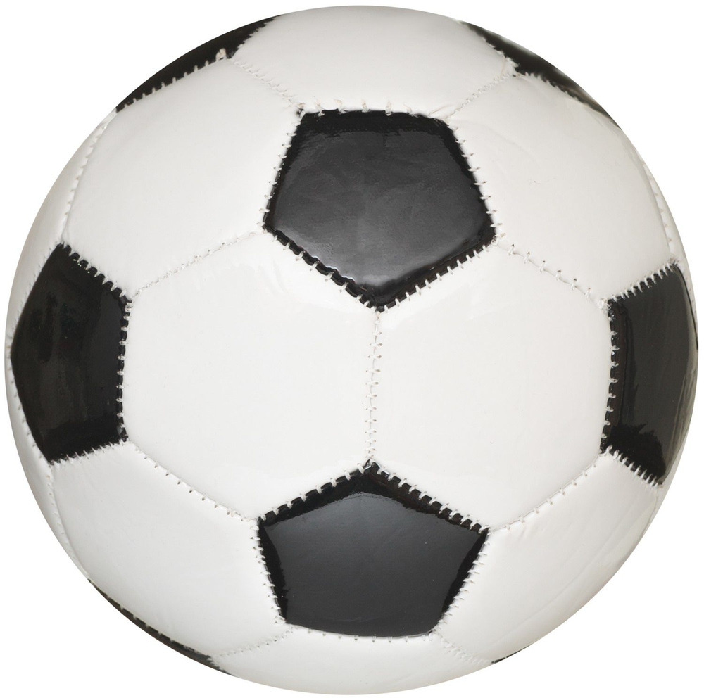 Мяч футбольный Junfa Классика бело-черный 15 см #1