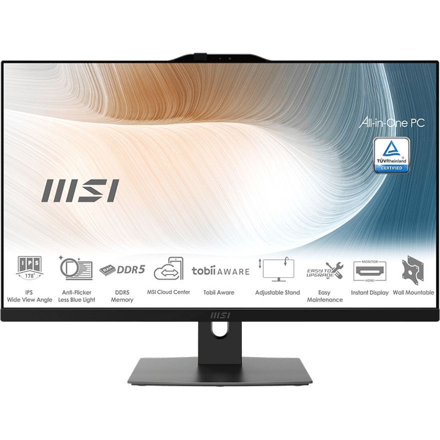 MSI 23.8" Моноблок Modern AM242P 1M (Intel Core 5 120U, RAM 16 ГБ, SSD 64 ГБ, HDD 1000 ГБ, Intel Iris #1