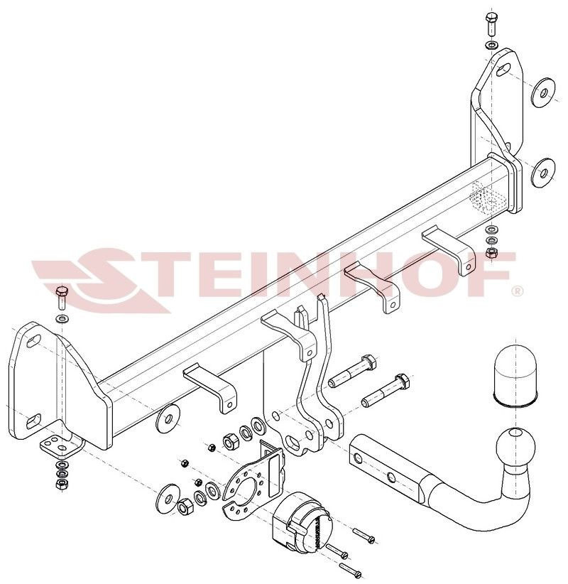 Фаркоп на BMW X3 F25 (также xDrive) 2010-2017, BMW X3 G01 2017-, BMW X4 F26 2014-2018, BMW X4 G02 2018- #1