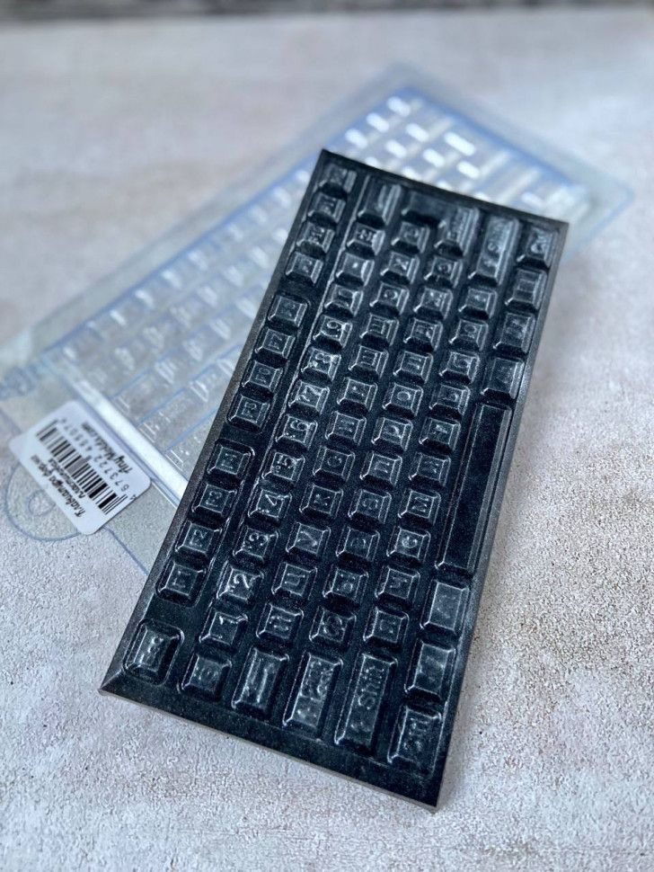 Формочка для шоколада : Клавиатура плитка шоколада молд из толстого пластика  #1