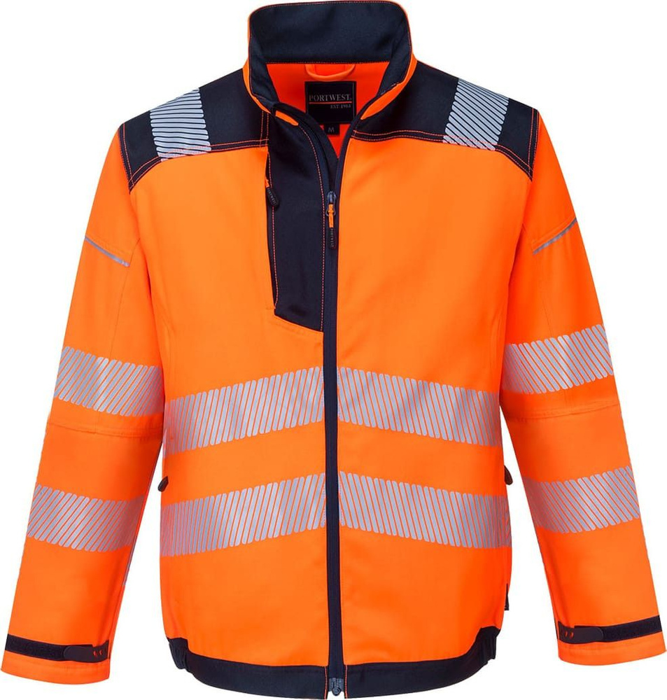 Куртка Portwest T500, сигнальный оранжевый/темно-синий #1