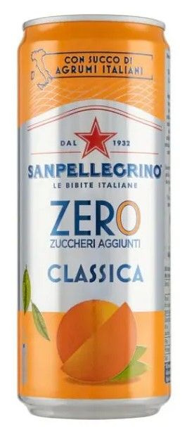 Газированный напиток Sanpellegrino Classica Aranciata ZERO "Без Сахара", 6 шт по 0.33л  #1