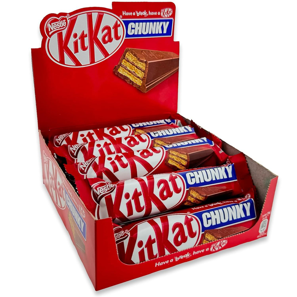 Шоколадный батончик KitKat Chunky, 38 гр, 12 шт #1