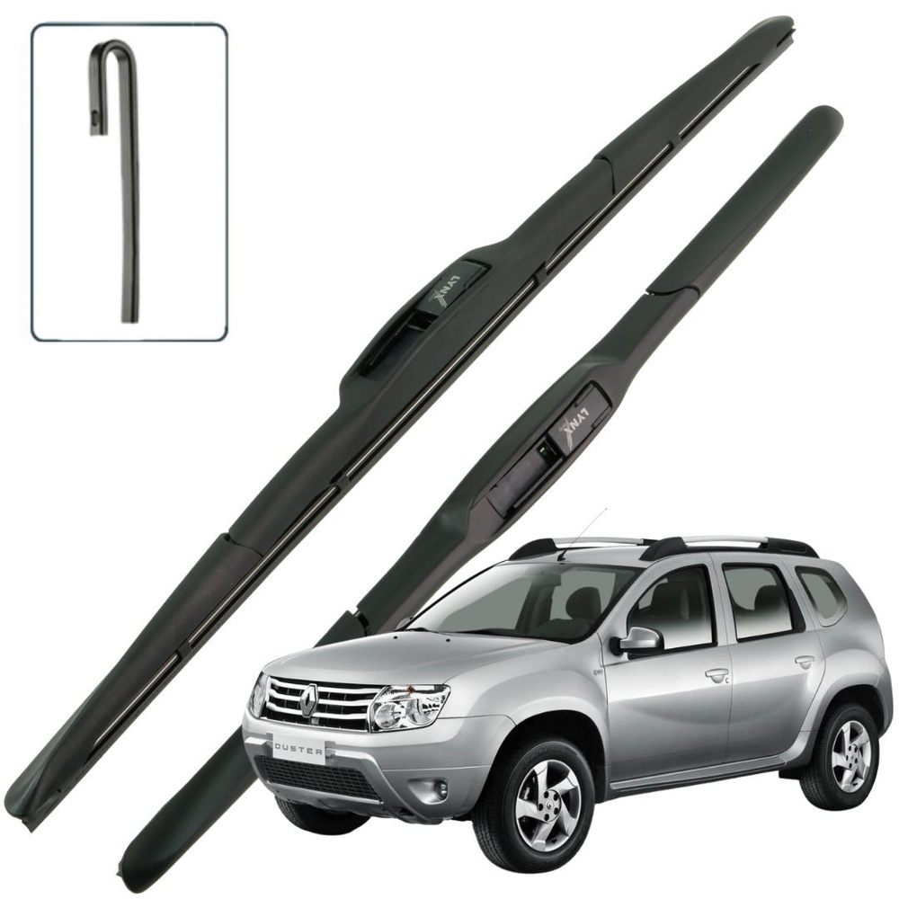 Дворники Renault Duster (1) HSA Рено Дастер 2010 2011 2012 2013 2014 2015 Щетки стеклоочистителя гибридные #1