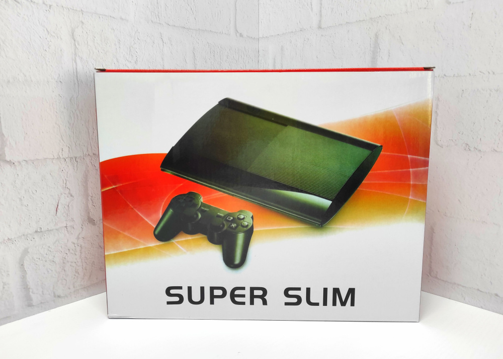 Корпус (верхняя и нижняя крышка, заглушки) для PlayStation 3 Super Slim Черный  #1