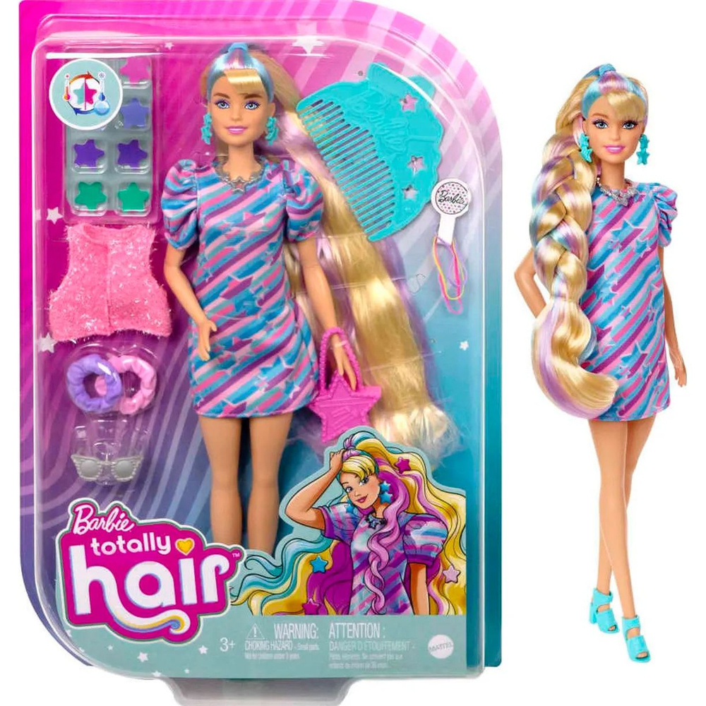 Кукла Барби Totally Hair, Блондинка HCM88 #1