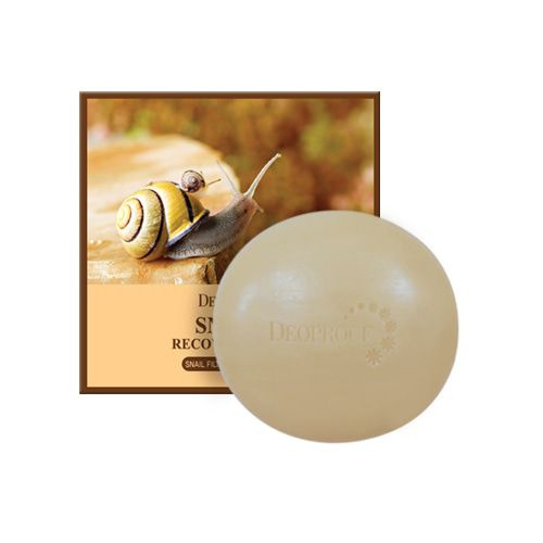 Deoproce Мыло для умывания Snail Recovery Soap с муцином улитки, 100 гр.  #1