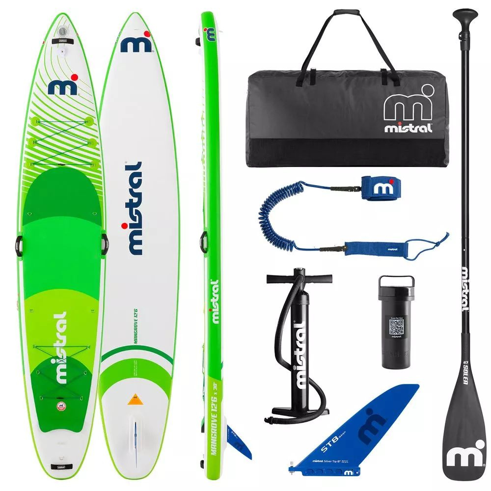 Сапборд Mistral Mangrove 12.6x30" (384x76x15 см) надувной / доска для плавания сап борд / Sup board, #1