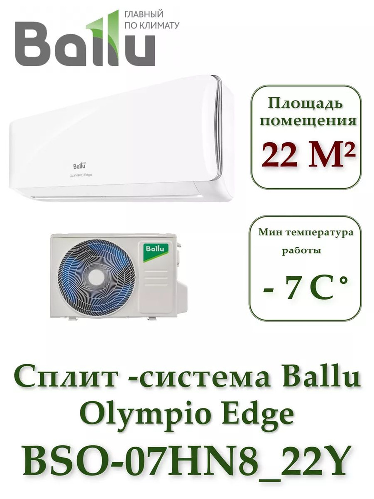 Сплит-система Ballu BSO-07HN8_22Y комплект #1