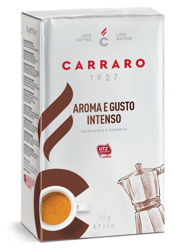 Кофе молотый Carraro Aroma E Gusto Intenso, 250 гр #1