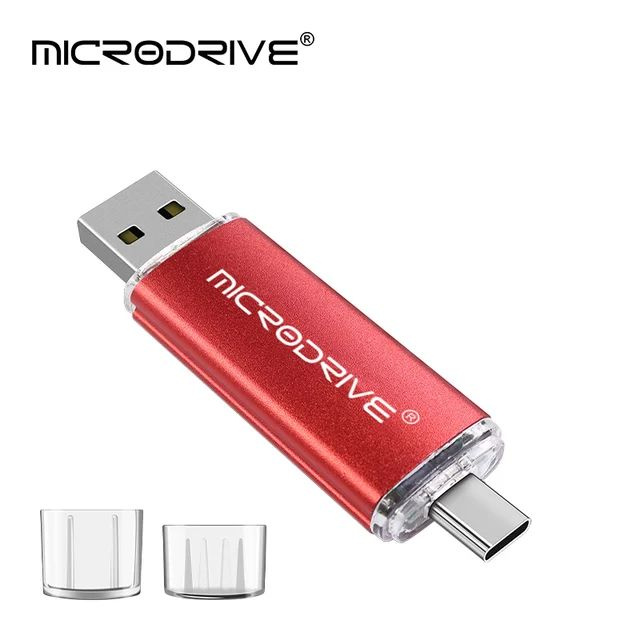Microdrive USB-флеш-накопитель JSD016G2OTG 32 ГБ, красный #1