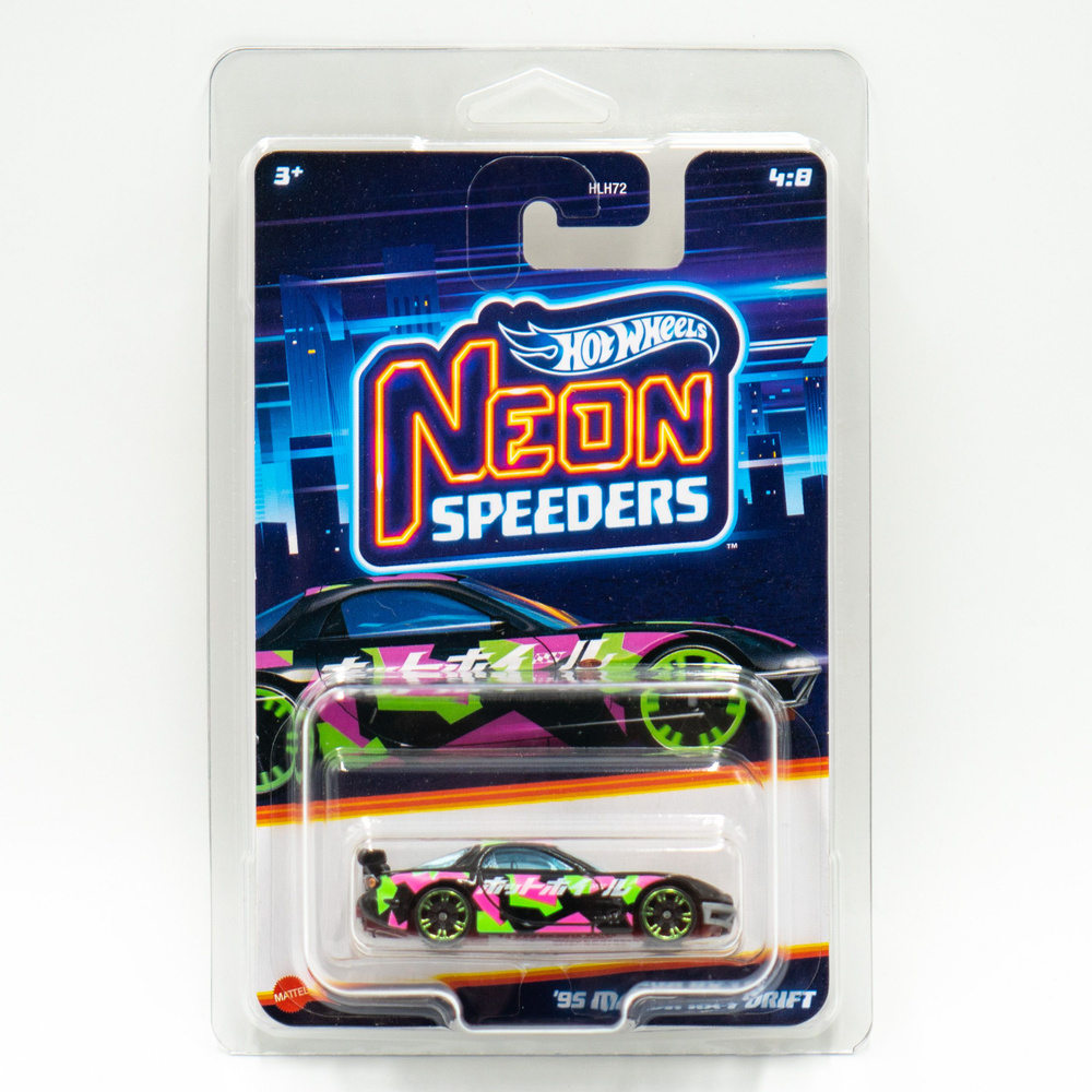 Машинка Hot Wheels Specials Neon Speeders 95 Mazda RX-7 Drift HLH72 #1