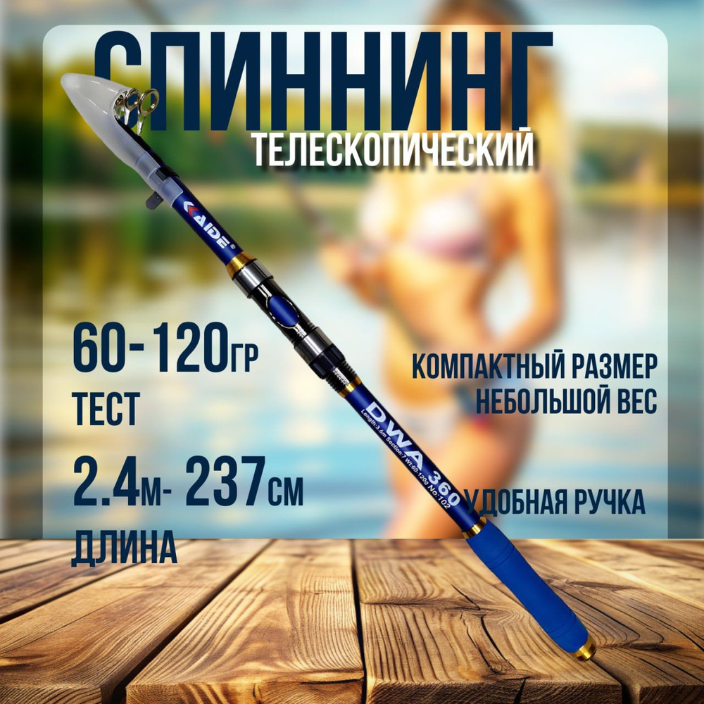 Daiwa Спиннинг, рабочая длина:  237 см , до 120 гр #1