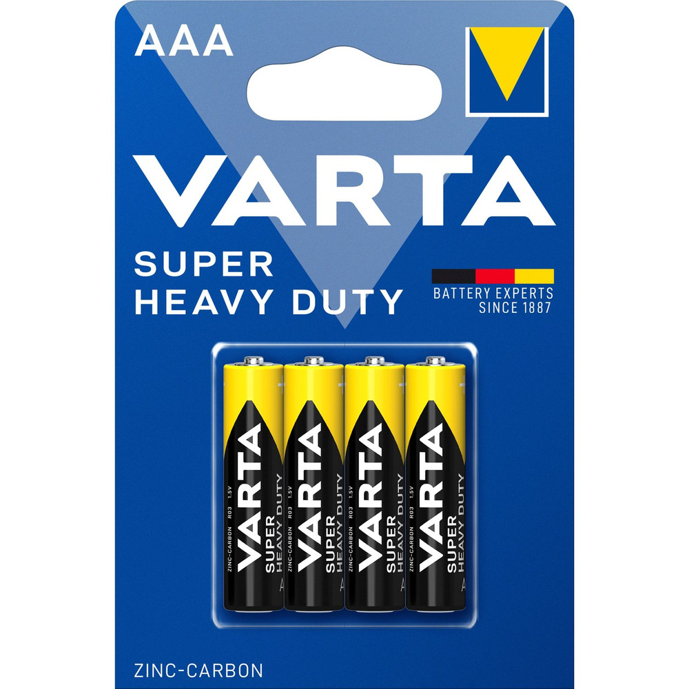 Батарейка VARTA Super Heavy Duty AAA R03 1.5V (Superlife) 4шт. #1