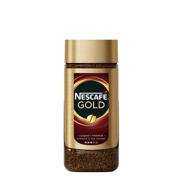 Кофе растворимый Nescafe Gold сублимированный с доб. молотого, стек/б 95 г 6204813  #1