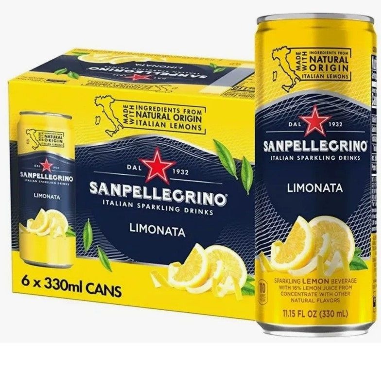 Газированный напиток Sanpellegrino Aranciata Лимон, 6 шт по 0,33 л #1