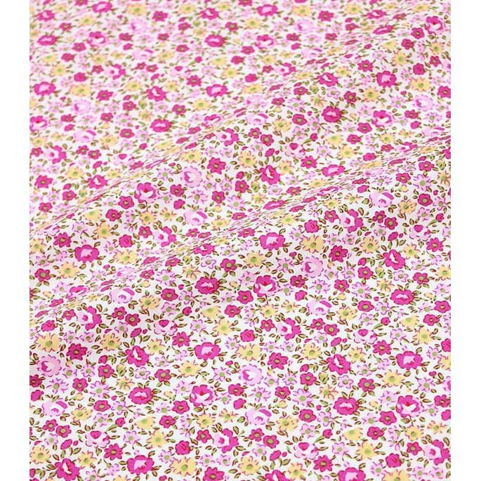 Ткань для шитья(1 м) Импорт. хлопок "Летняя романтика"цв.розовый, ш.1.48м, хлопок-100%, 105гр/м.кв  #1