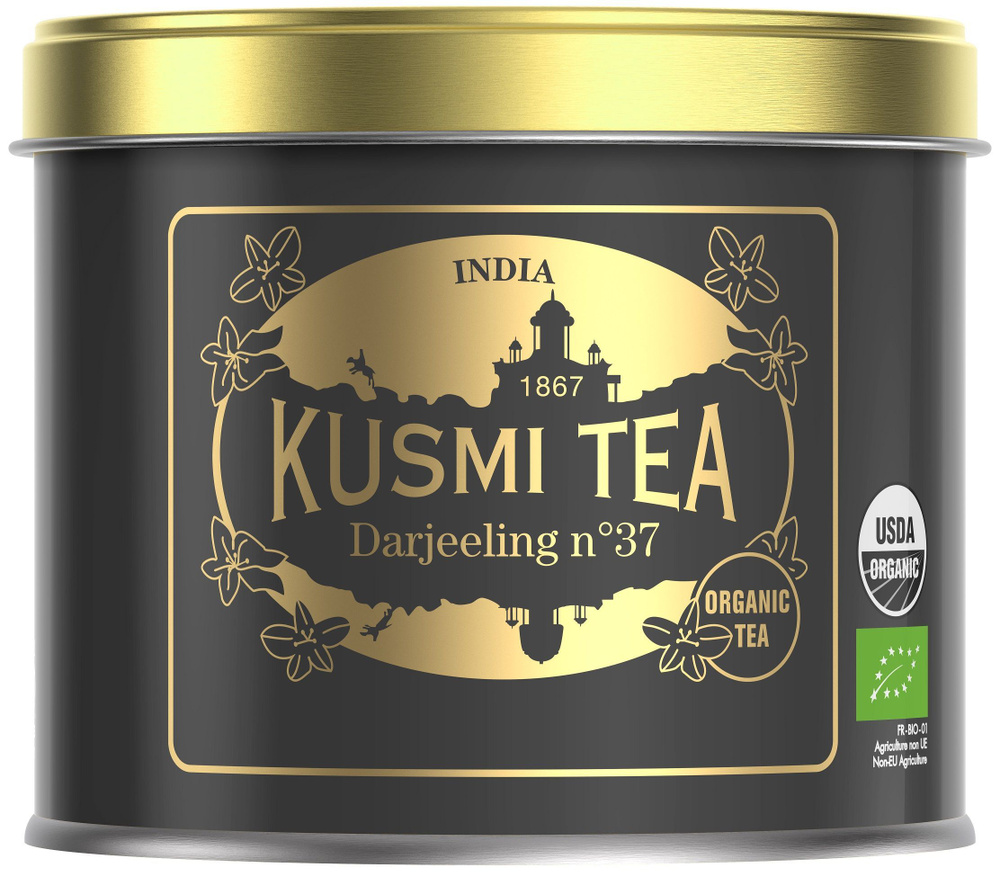 Французский чай Kusmi Tea Darjeeling № 37 / Черный чай из Индии, банка (100 гр.)  #1