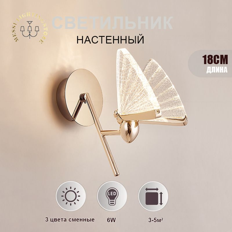 SAMLIST Настенный светильник, LED, 6 Вт #1