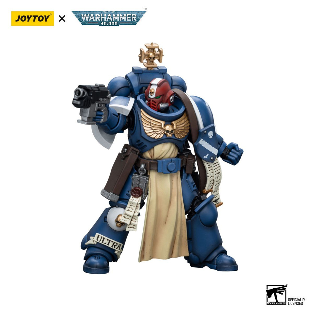 Фигурка JOYTOY Warhammer 40k 1:18 Ultramarines Sternguard Veteran Sergeant #1