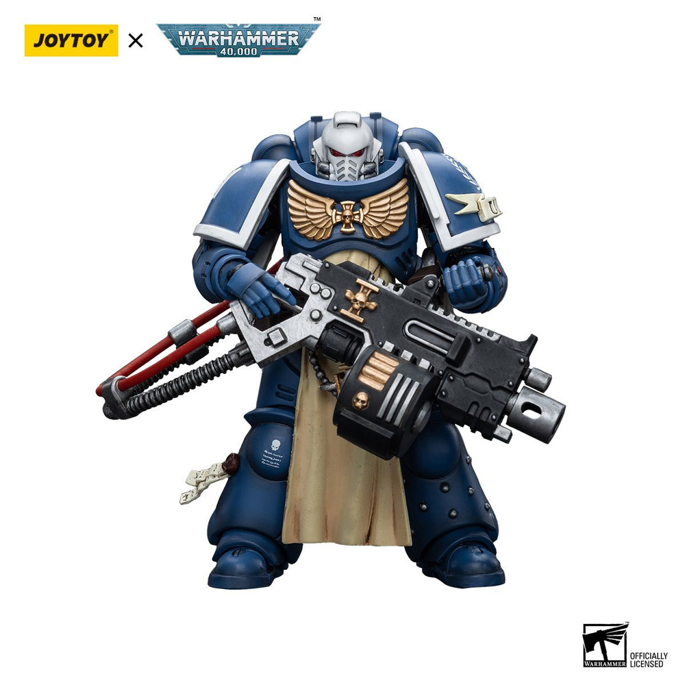 Фигурка JOYTOY Warhammer 40k 1:18 Ultramarines Sternguard Veteran Heavy Bolter #1