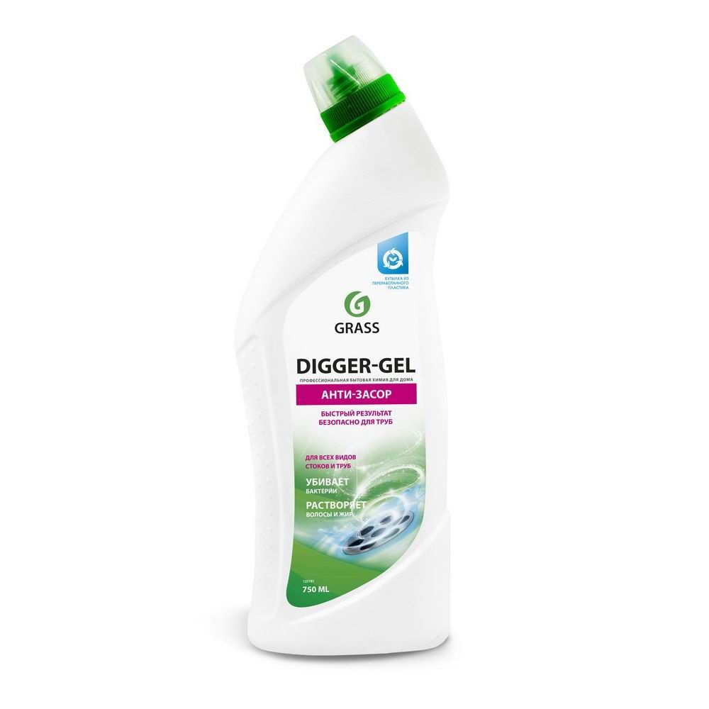 Гель для чистки труб GraSS Digger-Gel Анти-засор 750 мл 125181 #1