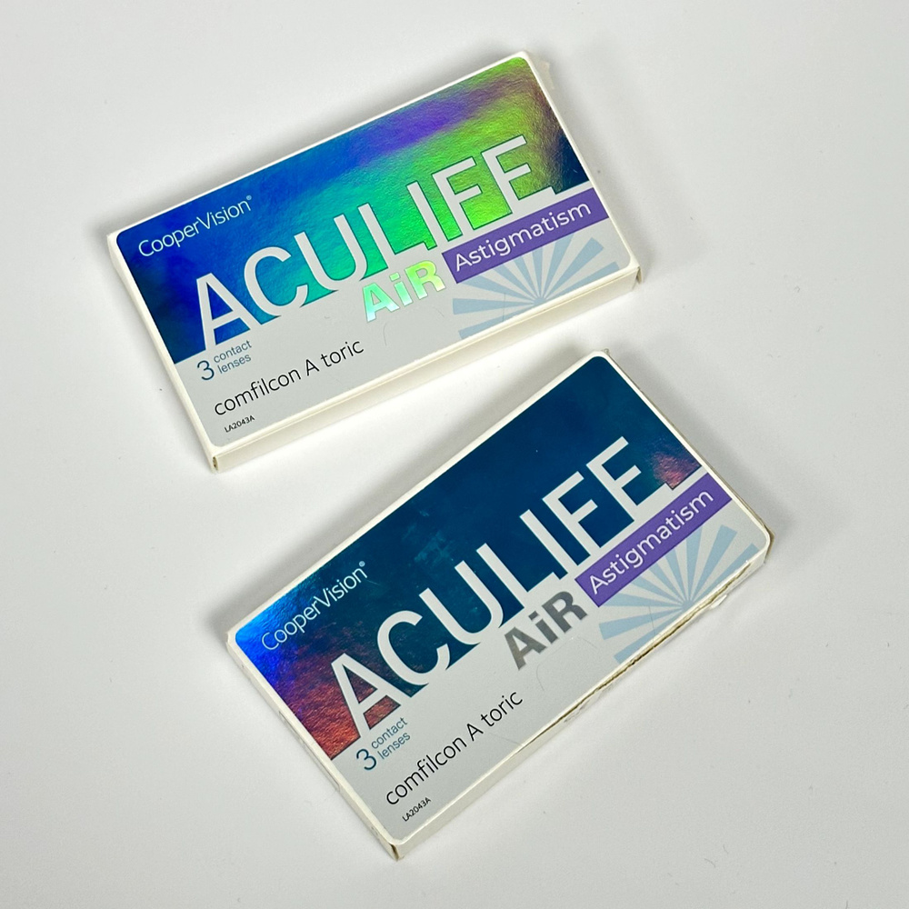 Контактные линзы Aculife AIR Astigmatism -2.50 ежемесячные силикон-гидрогелевые асферические cyl-00.75 #1