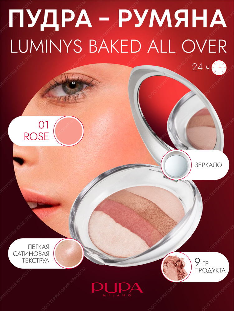 PUPA Румяна Luminys Baked All Over, 9г - 01 #1