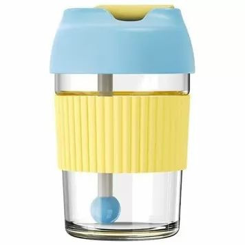 Термокружка Xiaomi Kiss Fish Rainbow 365ml Blue Yellow (G-U36W), голубой #1