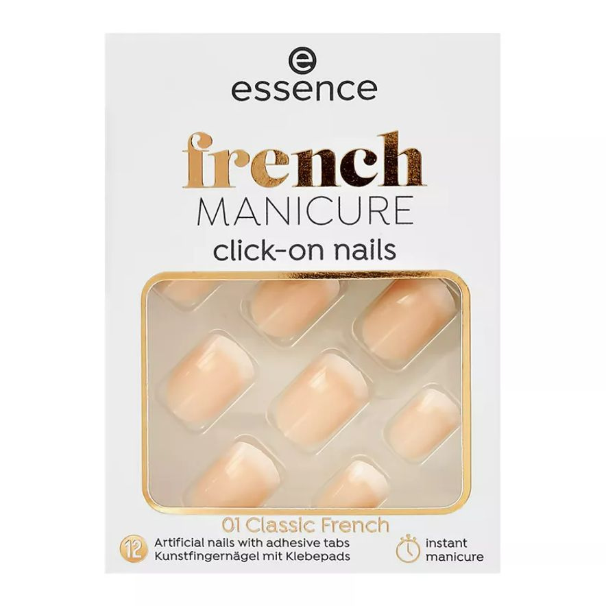 Накладные ногти ESSENCE FRENCH MANICURE CLICK-ON NAILS Тон 02 BABYBOOMER STYLE #1