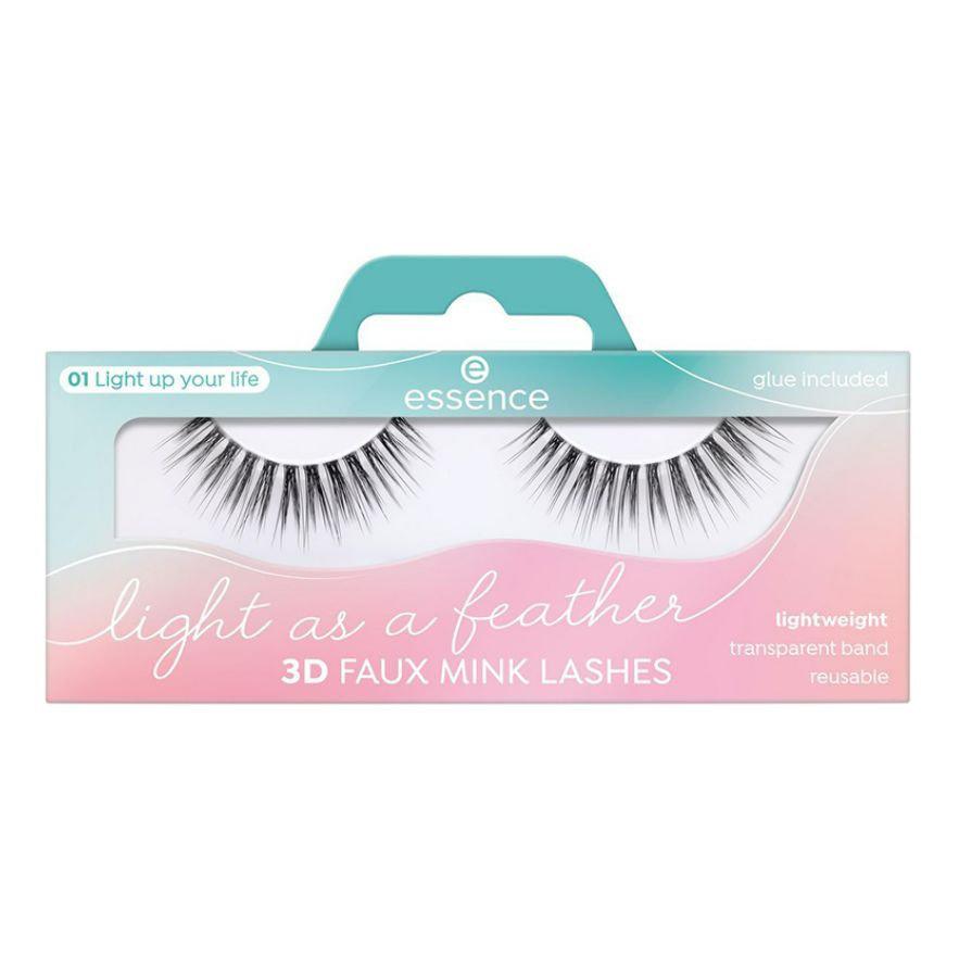 Накладные ресницы ESSENCE 3D FAUX MINK LASHES Тон 01 #1