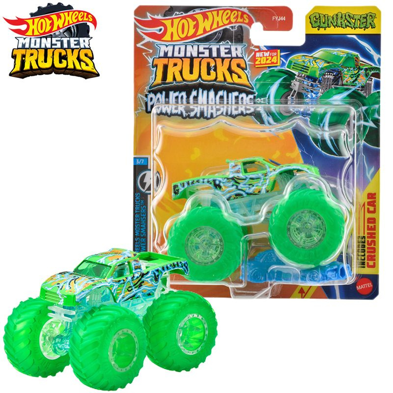 Машинка Mattel Hot Wheels Monster Trucks (Монстр трак) 2024 FYJ44 Gunkster #1