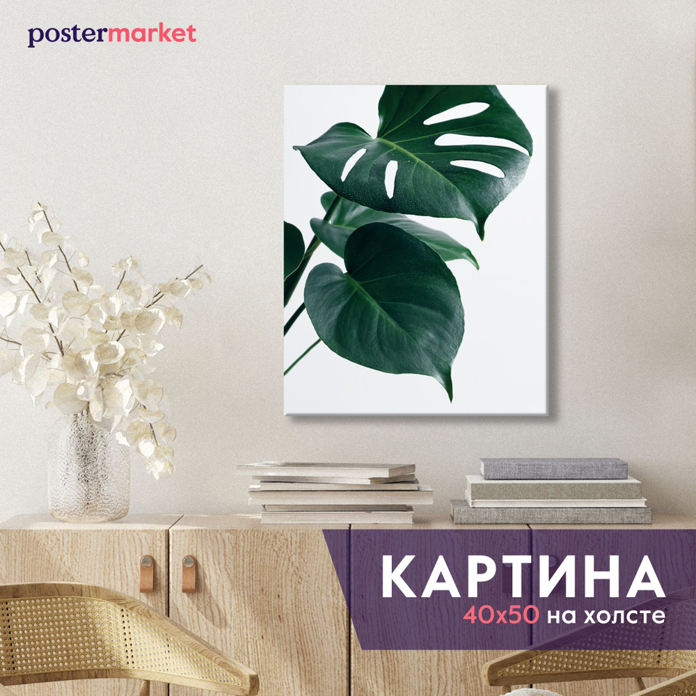 Картина на холсте Postermarket "Монстера", 40х50 см #1