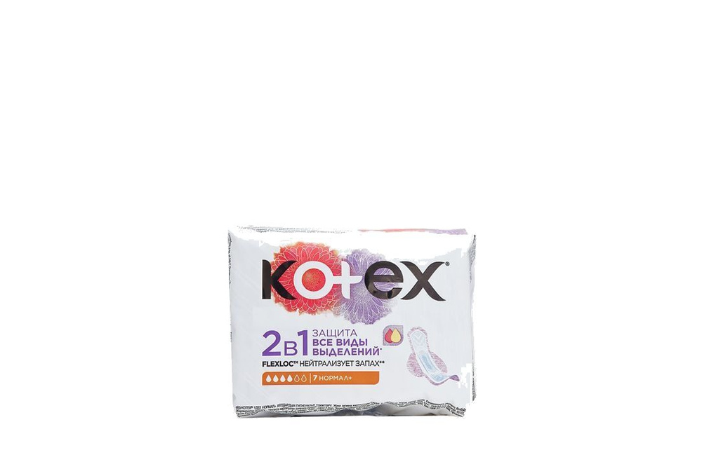 Прокладки Kotex 2 in 1 normal+, 7 мл #1