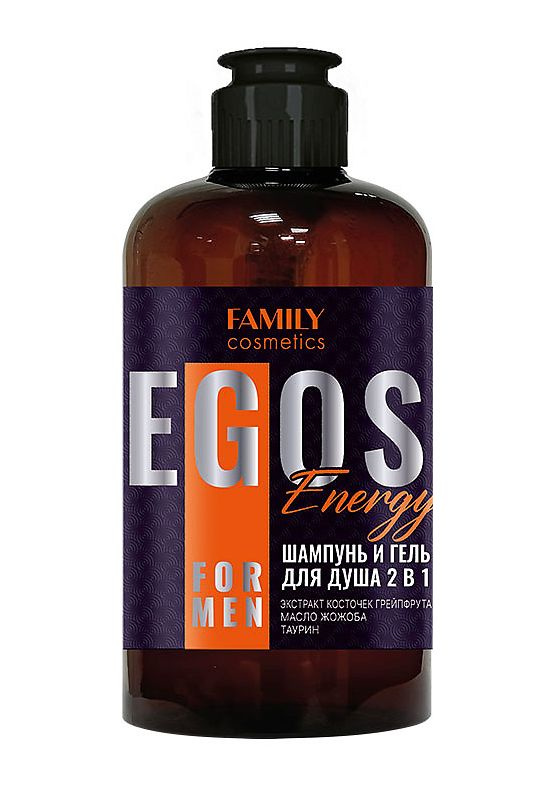 Шампунь и гель для душа 2 в 1 Energy серии EGOS for men, 470 мл #1