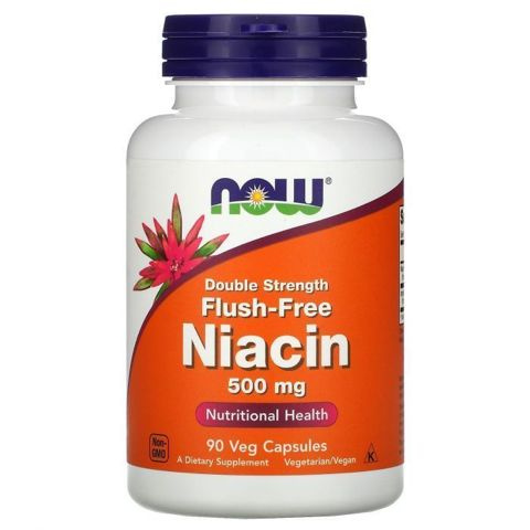 Flush-Free Niacin Double Strength 500 mg 90 Veg Capsules Ниацин 500 мг 90 капсул #1