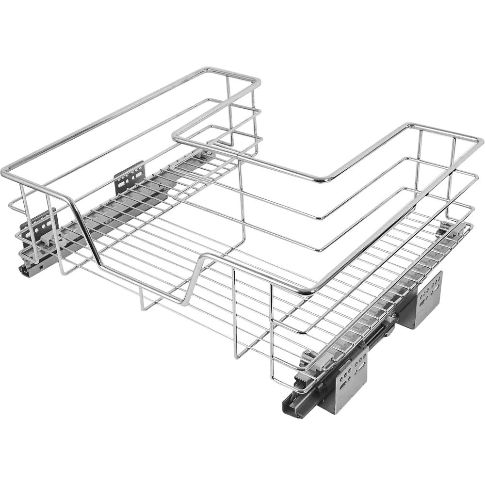 Корзина выкатная 70x14x45 см цвет хромированный #1