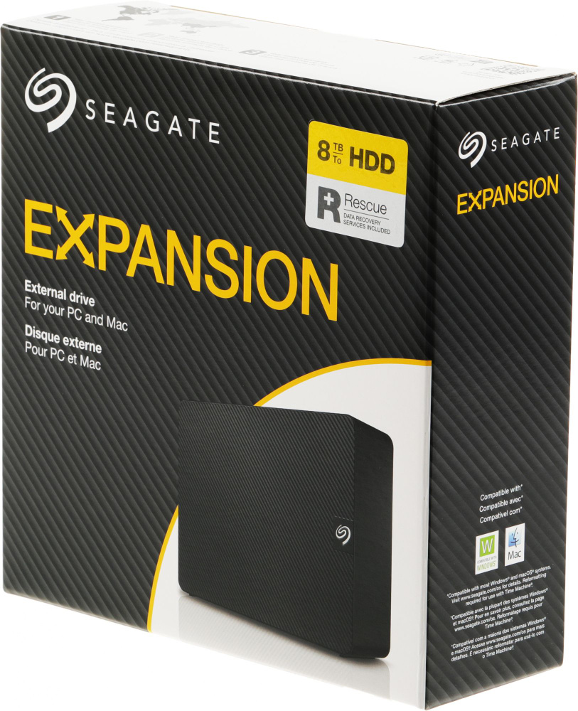 Seagate 8 ТБ Внешний жесткий диск STKP8000400 (STKP8000400), черный #1