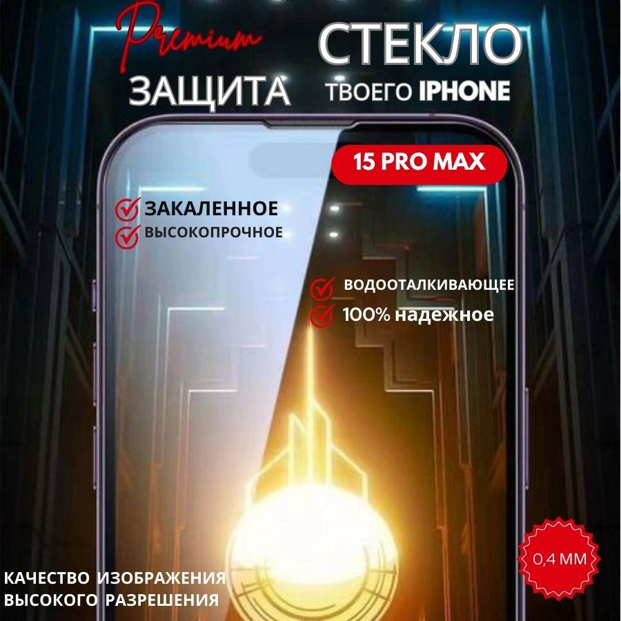 Защитное стекло для IPHONE 15 PRO MAX #1