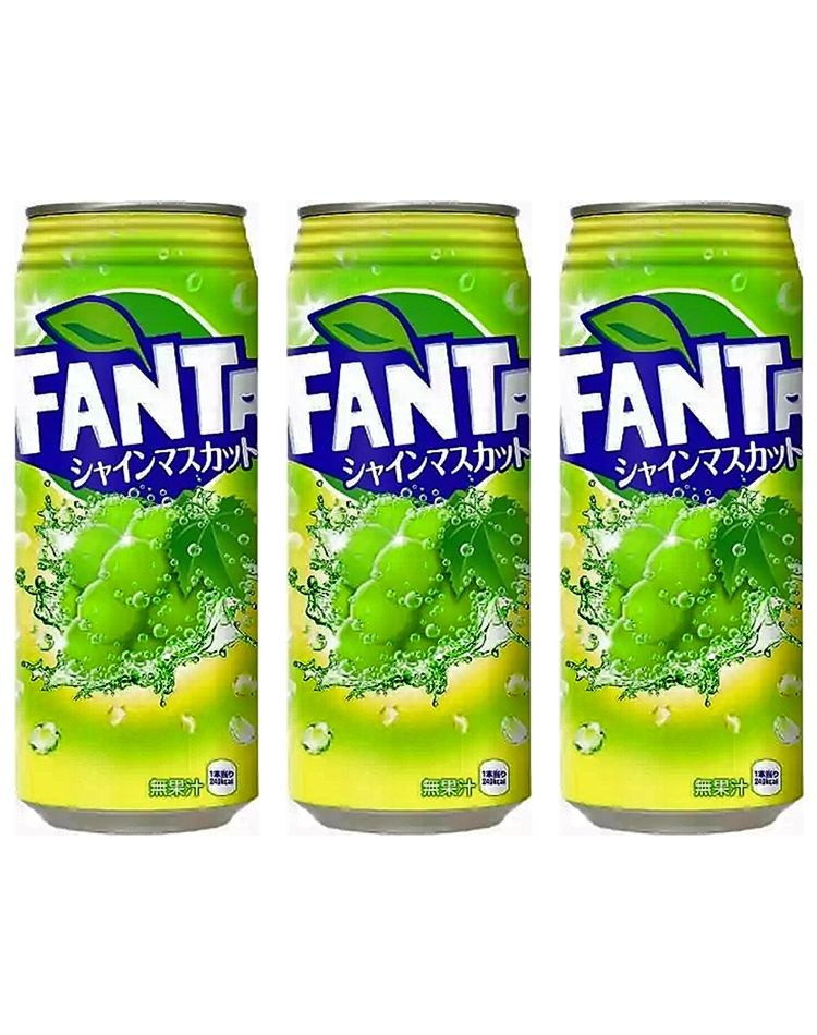 Газированный напиток Fanta Muscat Grape со вкусом муската, 3 шт x 250 мл, Япония  #1