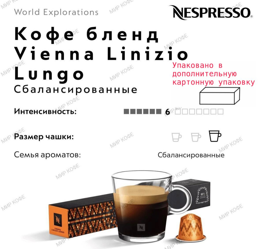 Кофе в капсулах Nespresso Vienna Linizio Lungo #1