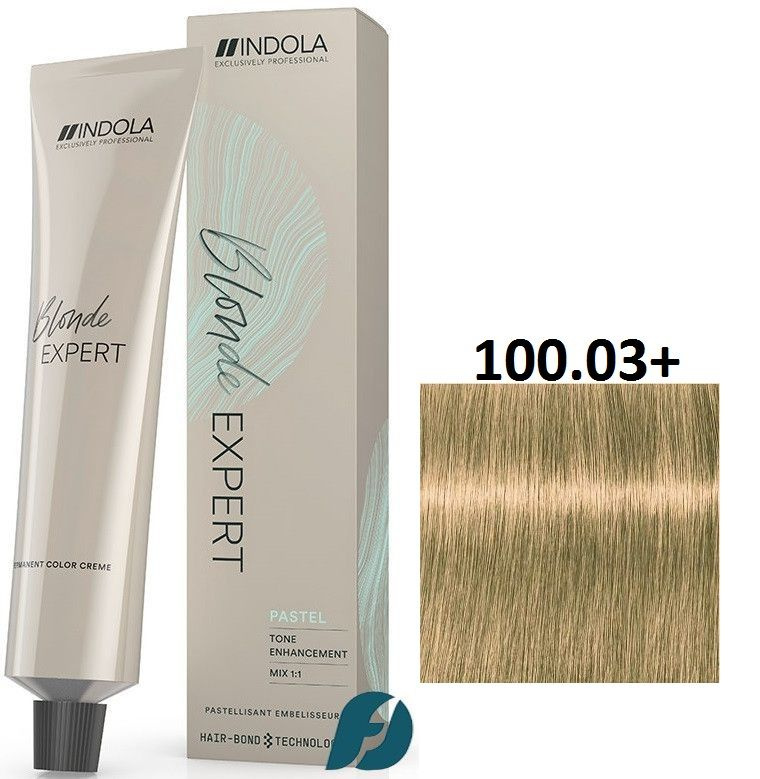 Indola Professional Blonde Expert Highlift 100.03+Перманентный крем-краситель для волос Ультраблон натуральный #1