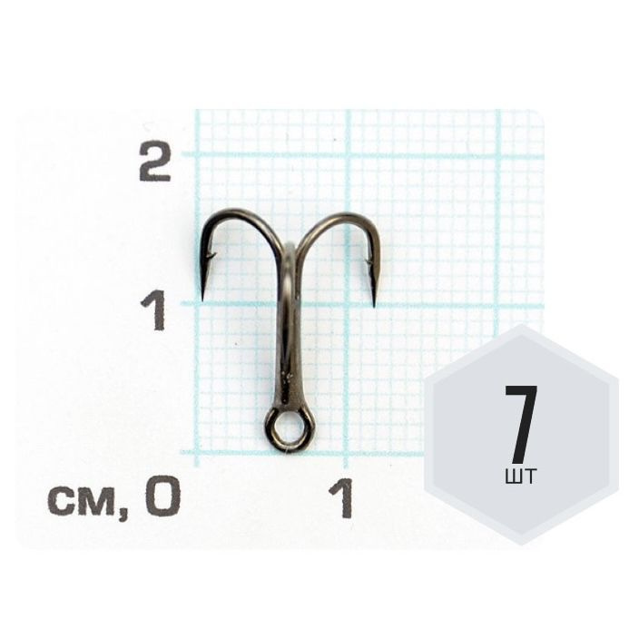 Крючок тройной рыболовный 11030 (Cкорпион), ОЛТА, №8, 7шт #1