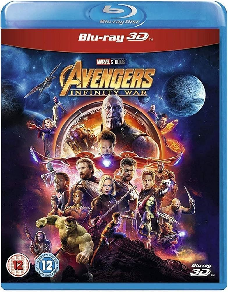 3D Мстители: Война бесконечности (2018) Киновселенная MARVEL Blu-ray (блю рей)  #1