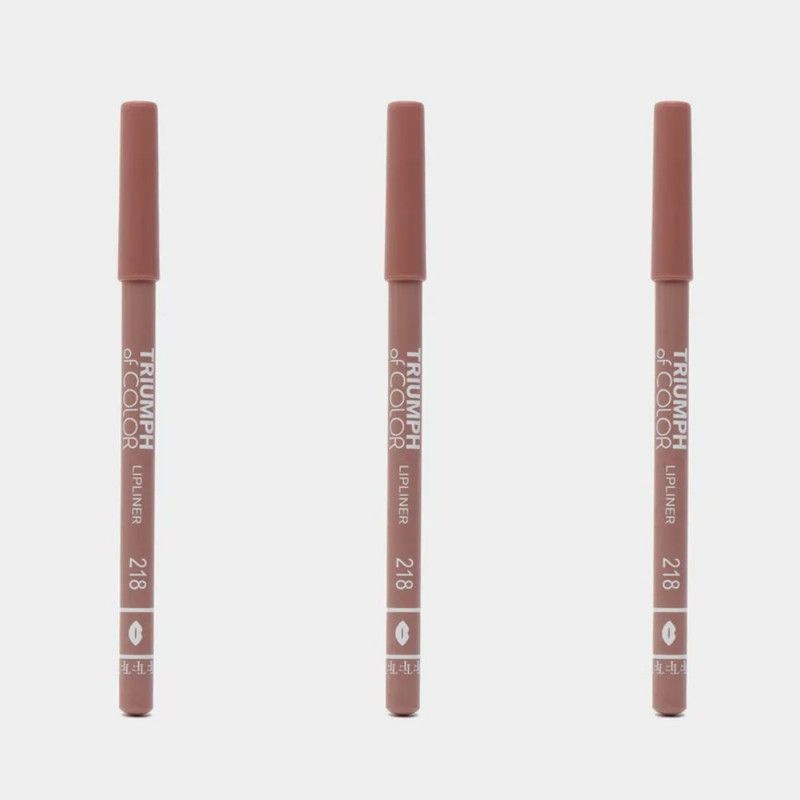 Triumf Карандаш для губ Of Color lipliner тон 218, 1,4 г, 3 шт #1