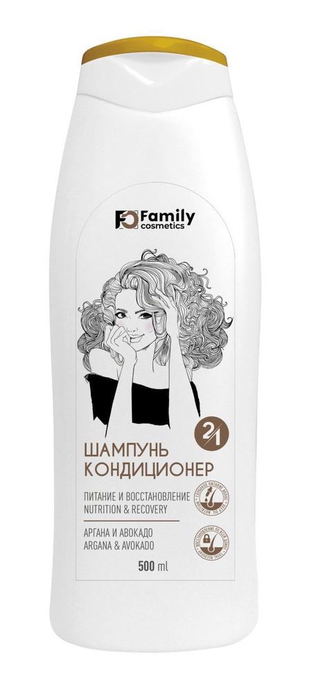 Family Cosmetics Шампунь-Кондиционер 2-в-1 Питание и Восстановление 500мл  #1