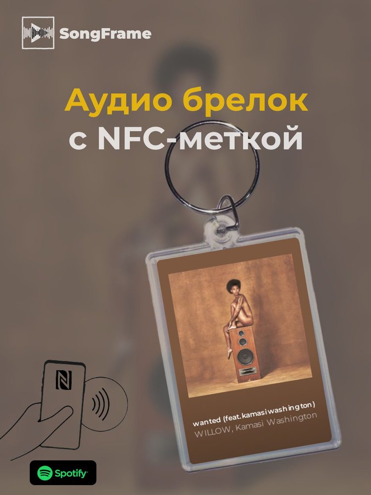 Брелок Spotify с NFC Трек: WILLOW, Kamasi Washington - wanted (feat. kamasi washington) #1