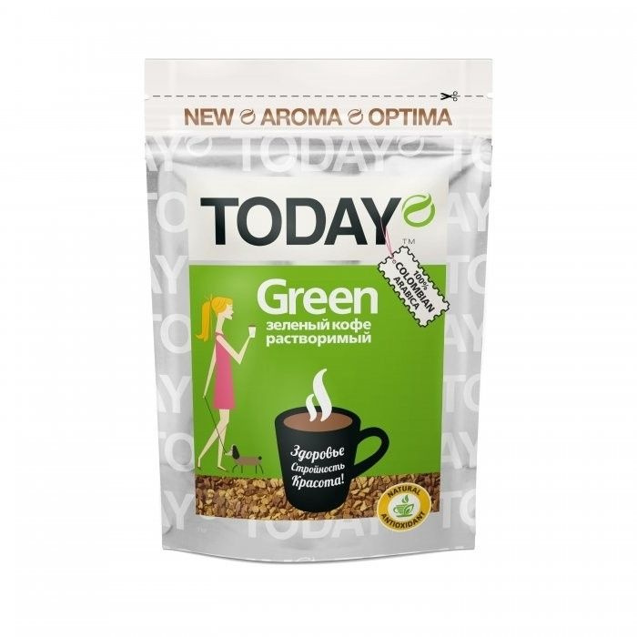 Кофе растворимый Today Green 75 грамм #1