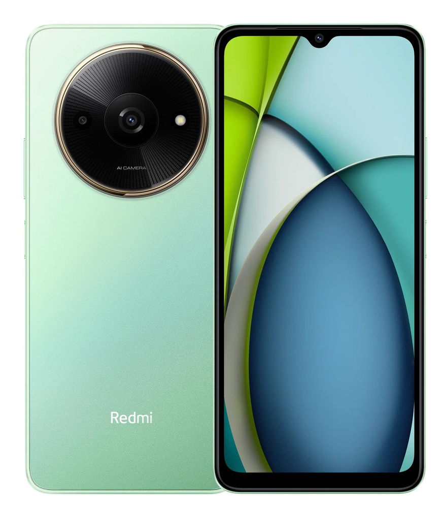 Xiaomi Смартфон Телефон Xiaomi Redmi A3x 3/64GB Aurora Green Global 3/64 ГБ, светло-зеленый, лазурный #1