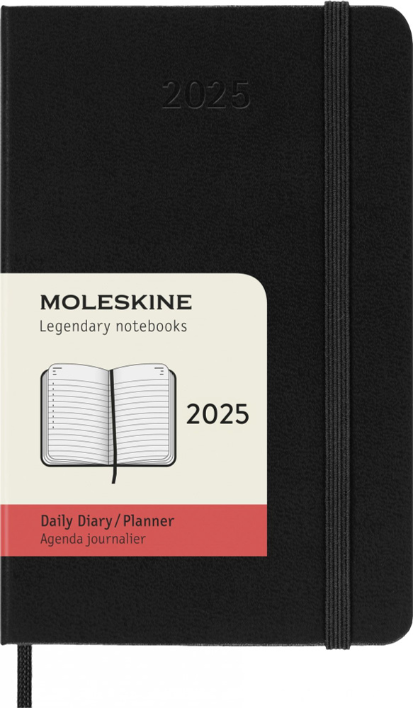 Ежедневник на 2025 год Moleskine CLASSIC (DHB12DC2) 9x14 см, черный #1